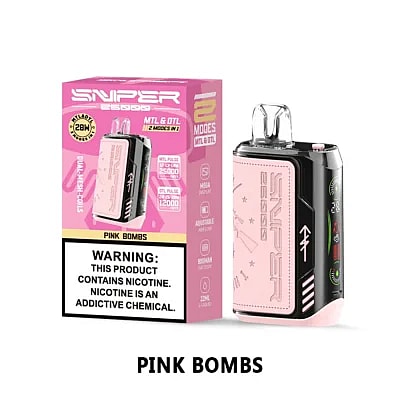 VAPMOD SNIPER 25000 25K Puffs Vape jetable 3% Nicotine 12 Goûts Affichage LED Direct Usine