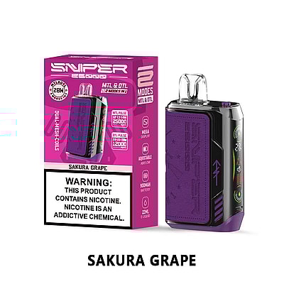 VAPMOD SNIPER 25000 25K Rookwolken Wegwerpvape 3% Nicotine 12Tastes LED-display Fabriek Direct