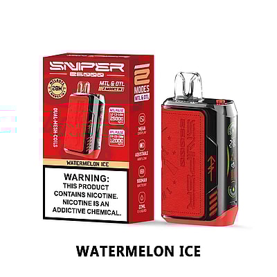 VAPMOD SNIPER 25000 25K Rookwolken Wegwerpvape 3% Nicotine 12Tastes LED-display Fabriek Direct