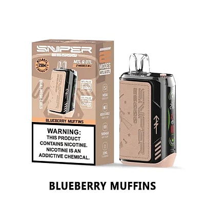 VAPMOD SNIPER 25000 25K Puffs Vape jetable 3% Nicotine 12 Goûts Affichage LED Direct Usine