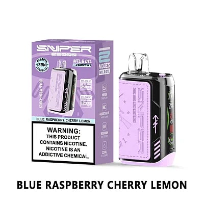 VAPMOD SNIPER 25000 25K Puffs Vape jetable 3% Nicotine 12 Goûts Affichage LED Direct Usine
