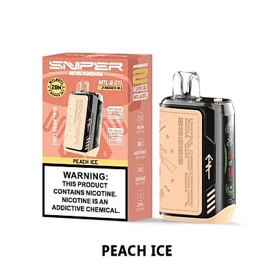 VAPMOD SNIPER 25000 25K Puffs Vape jetable 3% Nicotine 12 Goûts Affichage LED Direct Usine