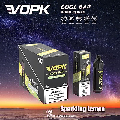 VOPK Cool Bar 9000 9k Puffs Disposable Vape 0% 2% 3% 5% Nicotine 10Tastes Factory Direct