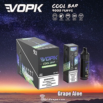 VOPK Cool Bar 9000 9k Puffs Disposable Vape 0% 2% 3% 5% Nicotine 10Tastes Factory Direct