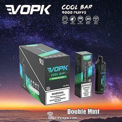 VOPK Cool Bar 9000 9k Puffs Disposable Vape 0% 2% 3% 5% Nicotine 10Tastes Factory Direct