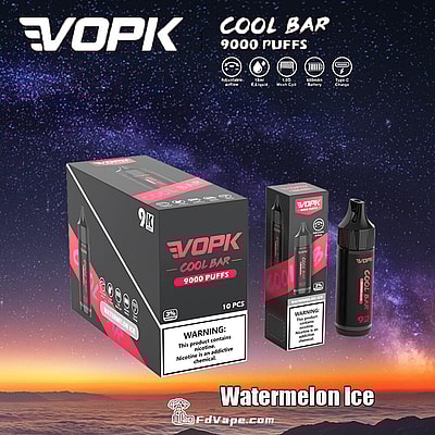 VOPK Cool Bar 9000 9k Puffs Disposable Vape 0% 2% 3% 5% Nicotine 10Tastes Factory Direct