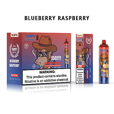 VOPK TORNADO 15000 15k Puffs Disponibel Vape 0% 2% 3% 5% Nikotin 10Tastes LED Display Factory Direct