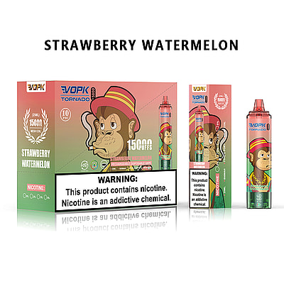 VOPK TORNADO 15000 15k Puffs Disponibel Vape 0% 2% 3% 5% Nikotin 10Tastes LED Display Factory Direct