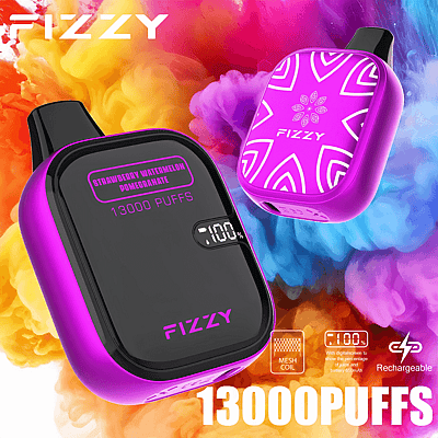 Fizzy Boom 12k 13000 Puffs Disposable Vape Pen 2% 5% Nicotine 12Tastes LED Display Factory Direct