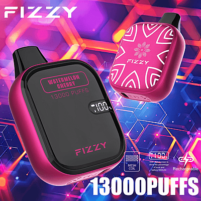 Fizzy Boom 12k 13000 Puffs Disposable Vape Pen 2% 5% Nicotine 12Tastes LED Display Factory Direct