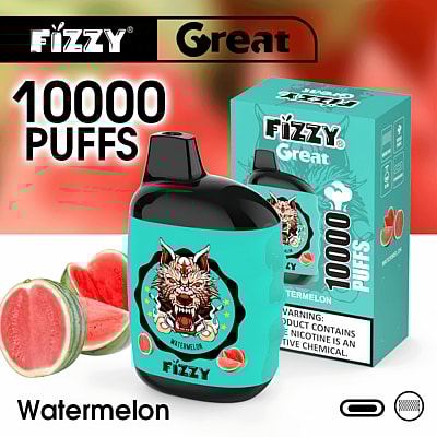 Fizzy Great 10k 10000 Puffs Disposable Vape Pen 2% 5% Nicotine 10Tastes Factory Direct