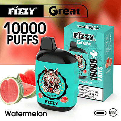 Fizzy Great 10k 10000 Puffs Caneta Vape Descartável 2% 5% Nicotina 10Tastes Direto da Fábrica