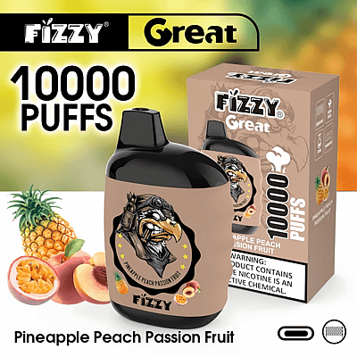 Fizzy Great 10k 10000 Puffs Wegwerp Vape Pen 2% 5% Nicotine 10Tastes Fabriek Direct