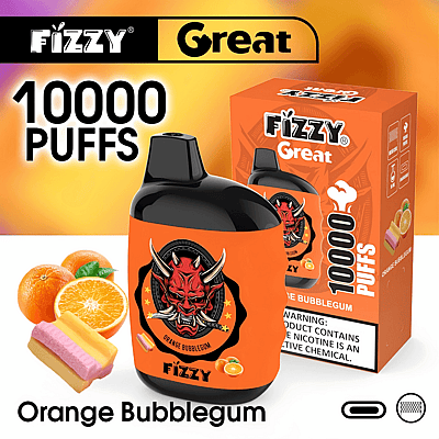 Fizzy Great 10k 10000 Puffs Wegwerp Vape Pen 2% 5% Nicotine 10Tastes Fabriek Direct