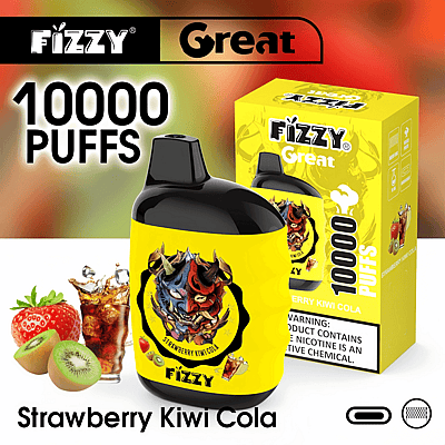 Fizzy Great 10k 10000 Puffs Wegwerp Vape Pen 2% 5% Nicotine 10Tastes Fabriek Direct