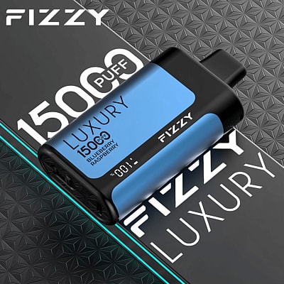 Fizzy Luxury 15k 15000 Puffs Caneta Vape Descartável 2% 5% Nicotina 15 Sabores-Display LED - Direto da Fábrica