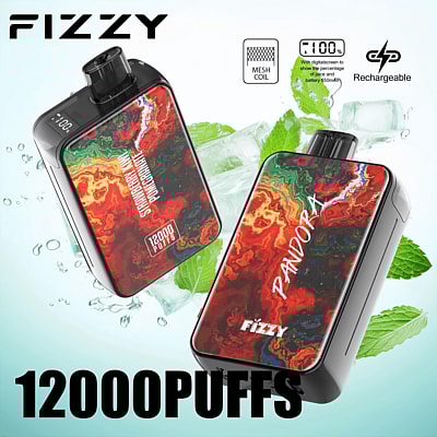 Fizzy Pandora 12k 12000 Puffs Disposable Vape Pen 2% 5% Nicotine 12Tastes LED Display Factory Direct