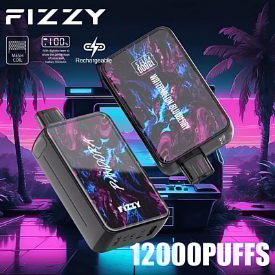 Fizzy Pandora 12k 12000 Puffs Disposable Vape Pen 2% 5% Nicotine 12Tastes LED Display Factory Direct