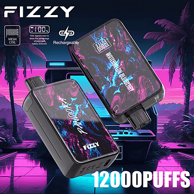 Fizzy Pandora 12k 12000 Puffs Stylo Vape Jetable 2% 5% Nicotine 12 Goûts Affichage LED Directement depuis l'usine