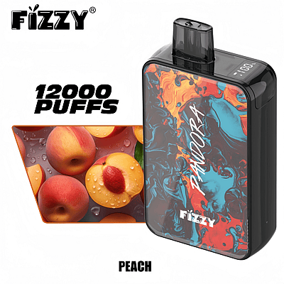 Fizzy Pandora 12k 12000 Puffs Stylo Vape Jetable 2% 5% Nicotine 12 Goûts Affichage LED Directement depuis l'usine