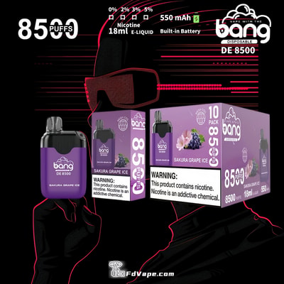 Original Wholesale Bang DE 8500 Puffs Disposable Vape - High-capacity disposable vaping device