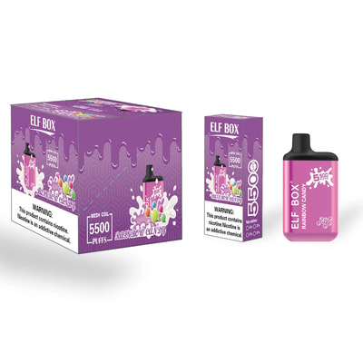 Original Wholesale ELF BOX 5500 Puffs Disposable Vape - High-capacity disposable vaping device