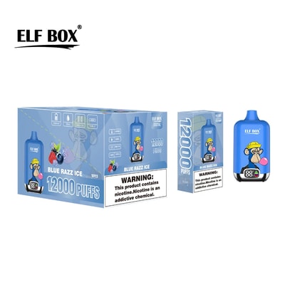 Original Wholesale ELF Box Digital 12000 Puffs Disposable Vape - High-capacity disposable vaping device with digital display
