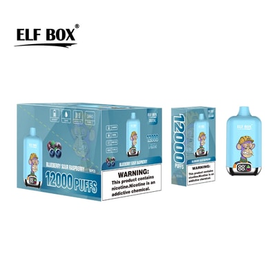 Original Wholesale ELF Box Digital 12000 Puffs Disposable Vape - High-capacity disposable vaping device with digital display