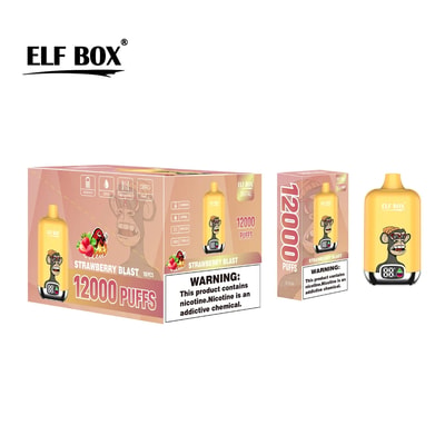 elf bar vape 12000 puffs ELF Box Digital 12000 Puffs Disposable Vape 0% 2% 3% 5% Nicotine 12 Tastes  Rechargeable LED display Factory Direct