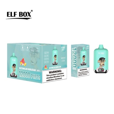 Elf Bar Vape 12000 Puffs ELF Box Digital 12000 Puffs Disposable Vape 0% 2%  3% 5%