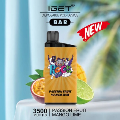 IGET Bar starts to set our standards high, with enough storage to provide 12mL of E-liquid and 3500 puffs, this model will exceed your expectations. With the Bar, you can enjoy a sophisticated look with its premium black aluminium case and comfortable mouthpiece. Easily take a drag from the canister and enjoy a relaxing moment during the day. The Bar is a perfect model for intermediate to advanced vapour
