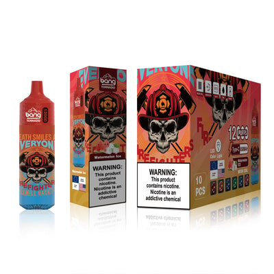 Bang Tornado 12000 Puffs Jetable Vape - Appareil de vape jetable haute capacité offrant 12 000 bouffées
