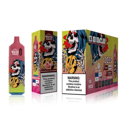 Bang Tornado 12000 Puffs Jetable Vape - Appareil de vape jetable haute capacité offrant 12 000 bouffées