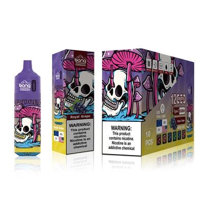 Bang Tornado 12000 Puffs Jetable Vape - Appareil de vape jetable haute capacité offrant 12 000 bouffées