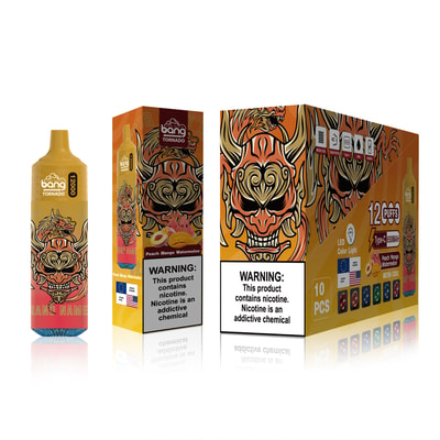 Bang Tornado 12000 Puffs Jetable Vape - Appareil de vape jetable haute capacité offrant 12 000 bouffées