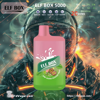 Original Wholesale ELF BOX 5000 Puffs Disposable Vape - High-capacity disposable vaping device