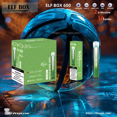 riginal Wholesale ELF BOX 600 Puffs Disposable Vape - Compact disposable vaping device