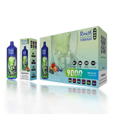 Originele groothandel RandM Tornado 9000 9k Puffs wegwerpvape - Wegwerpvape-apparaat met hoge capaciteit
