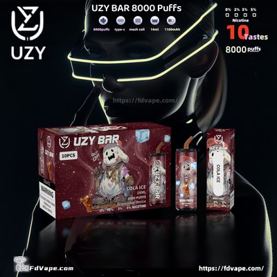 UZY BAR 8000 Puffs Disposable Vape - High-capacity disposable vaping device