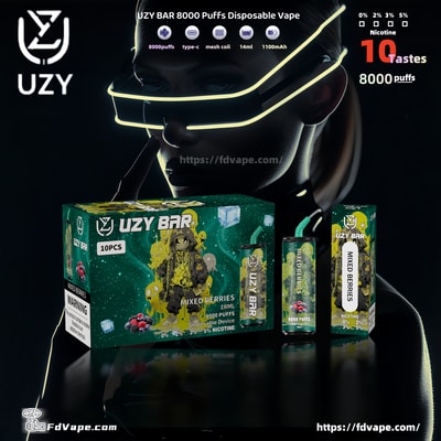 UZY BAR 8000 Puffs Disposable Vape - High-capacity disposable vaping device