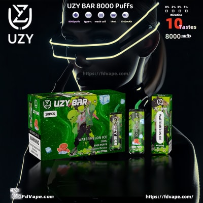 UZY BAR 8000 Puffs Disposable Vape - High-capacity disposable vaping device