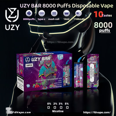 UZY BAR 8000 Puffs Disposable Vape - High-capacity disposable vaping device