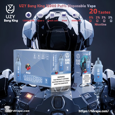 Original Wholesale UZY Bang King 12000 Puffs Disposable Vape - High-capacity disposable vaping device