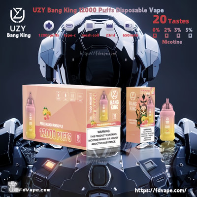 Original Wholesale UZY Bang King 12000 Puffs Disposable Vape - High-capacity disposable vaping device