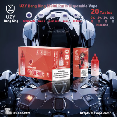 Original Wholesale UZY Bang King 12000 Puffs Disposable Vape - High-capacity disposable vaping device