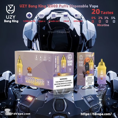 Original Wholesale UZY Bang King 12000 Puffs Disposable Vape - High-capacity disposable vaping device