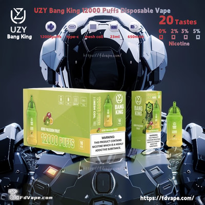Original Wholesale UZY Bang King 12000 Puffs Disposable Vape - High-capacity disposable vaping device