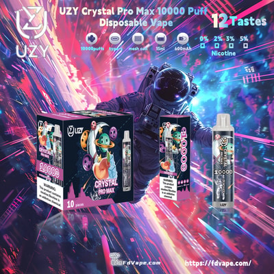 Original grossist UZY Crystal Pro Max 10000 Puff Disposable Vape