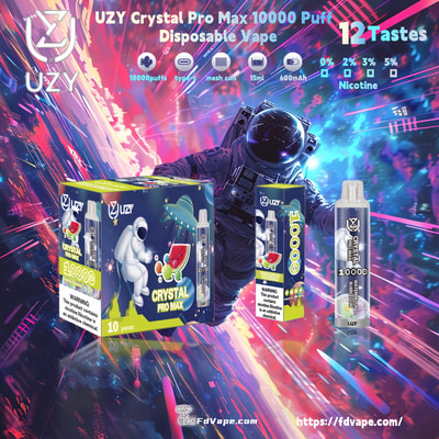 Original grossist UZY Crystal Pro Max 10000 Puff Disposable Vape