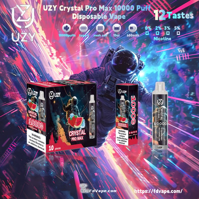 Original grossist UZY Crystal Pro Max 10000 Puff Disposable Vape